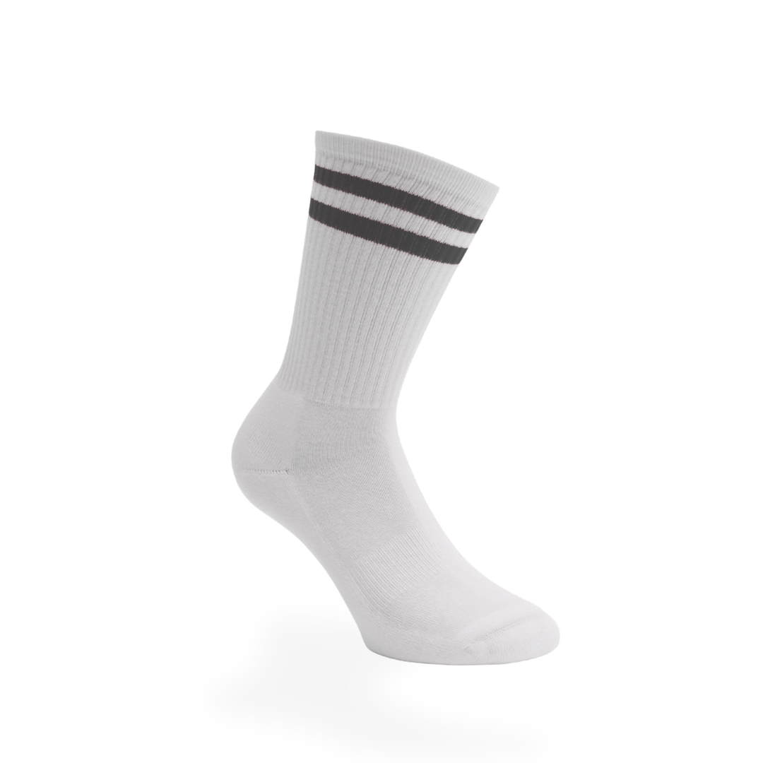 Kinder Sportsocken Basic mit Streifen Einzelpaar klassische Tennissocken
