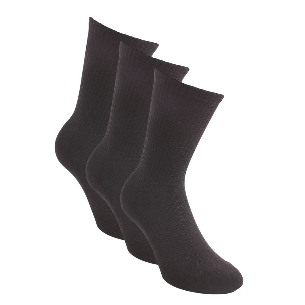 Performance Sportsocken 3er Pack aus Baumwolle in Schwarz mit atmungsaktiver Strickstruktur von UMOR SOX