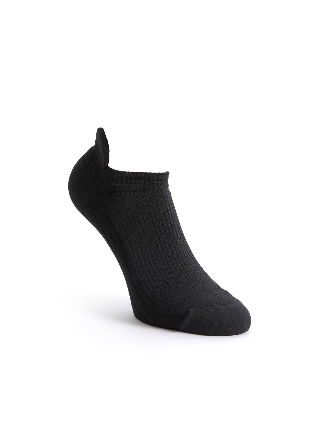 Schwarz TECH Running Sneaker-Laufsocken mit Kompression mit anatomischer Passform für Running, Fitness und aktive Tage.