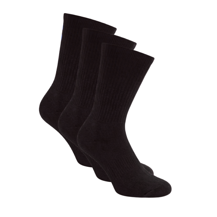 Sportsocken 3er Pack Schwarz in klassische Höhe von UMOR SOX