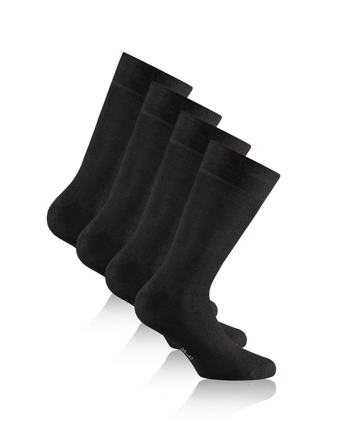 Premium Bambus Komfortsocken im 2er Pack in Schwarz aus Bambusviskose von UMOR SOX